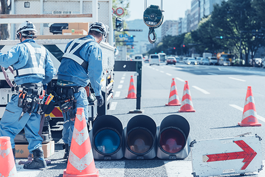 株式会社デューイテクニカルの道路設備設置